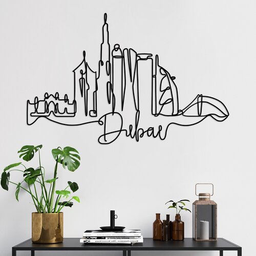 Atelier Del Sofa Zidna dekoracija Dubai, 120x78x1.5 cm 2 mm, Crna Cene
