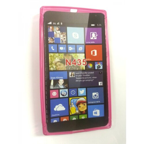  S silikonski ovitek Nokia LUMIA 435 pink Cene