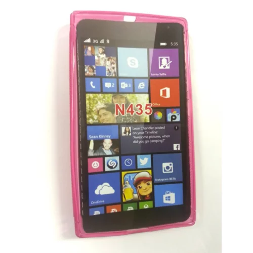  S silikonski ovitek Nokia LUMIA 435 pink