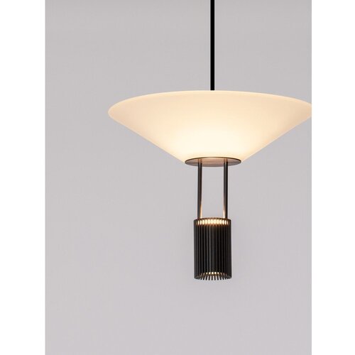 Nova Luce Mat črna aluminijasta LED viseča svetilka s senčilom iz akrilnega stekla &amp;oslash; 22 cm Anafi &amp;ndash; Slike