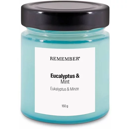 Remember Mirisna sojina svijeća, vrijeme gorenja 35 h Eucalyptus & Mint -