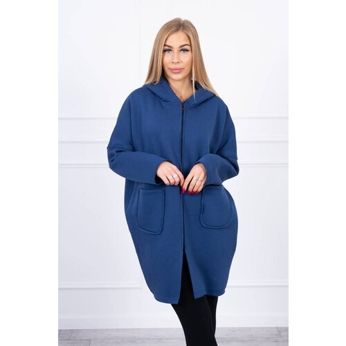 Kesi Insulated sweatshirt with longer back jeans Slike