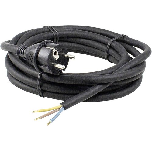 As-schwabe Priključni kabel [ varnostni vtič - kabel\, odprti konec] črni 10 m 70910, (20414294) Cene