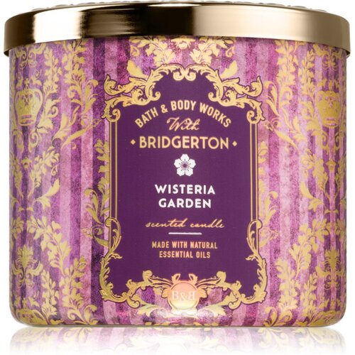 Bath & Body Works Bridgerton Wisteria Garden mirisna svijeća 411 g Cijene