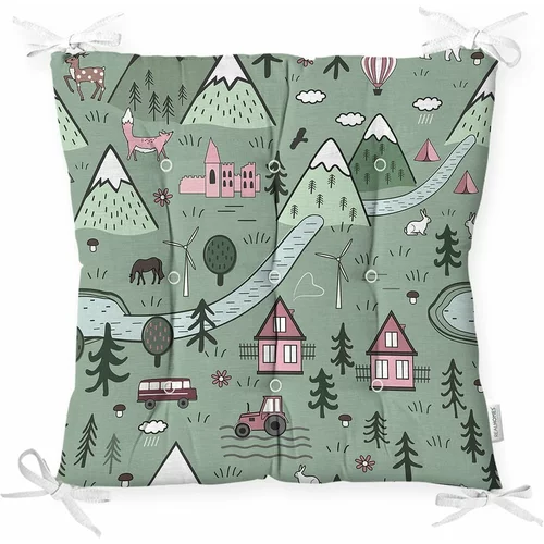 Minimalist Cushion Covers Sedežna blazina iz mešanice bombaža Village, 40 x 40 cm