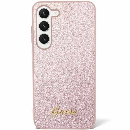  ZAŠTITNA MASKA GUESS - HARDCASE GLITTER SCRIPT GUHCS24SHGGSHP ZA SAMSUNG GALAXY S24 PINK Cijene