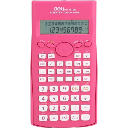 Deli Kalkulator E1710A, Roze Slike