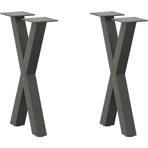  Noge za stolić u obliku slova X 2 kom antracit 38x(42-43) cm Cene