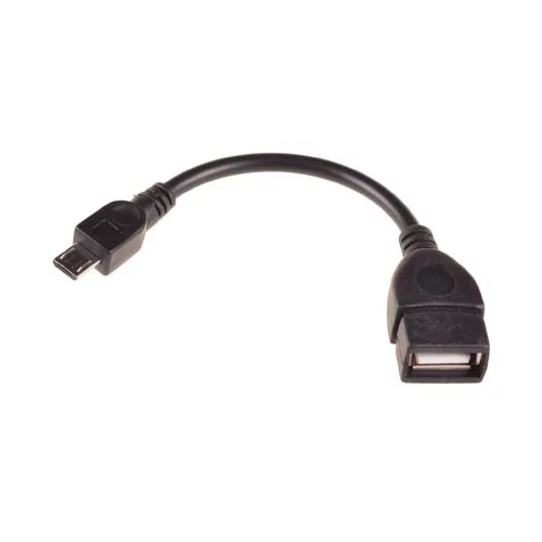 OTG On-The-Go USB kabel / adapter micro USB - črni