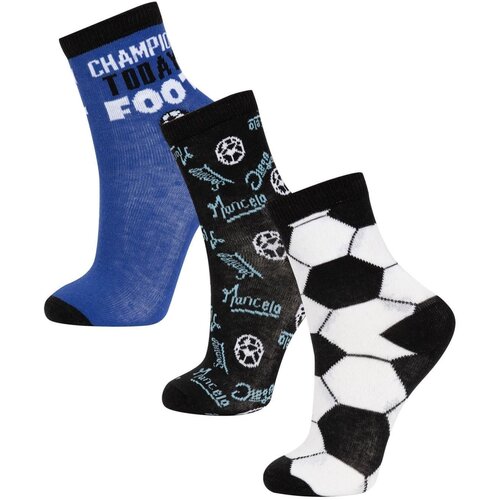 Defacto Boy's 3-Piece Cotton Football Socks Slike