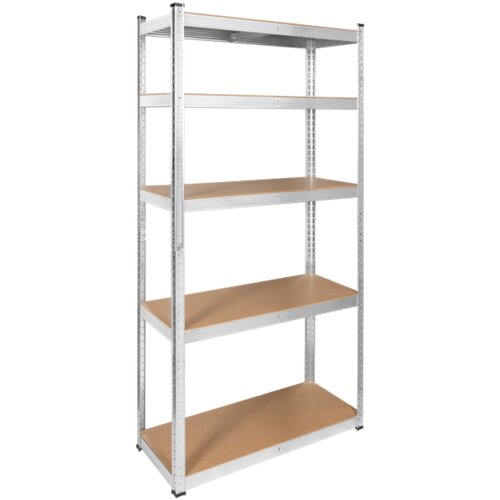  Metalni stalak za odlaganje 180x90x40 srebrni Rebel Slike