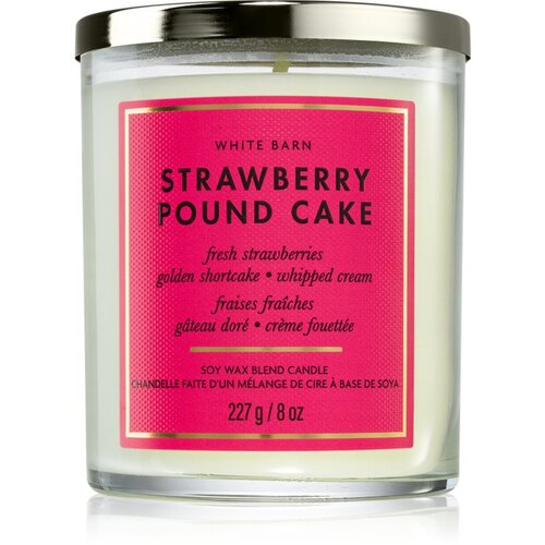 Bath & Body Works Strawberry Pound Cake mirisna svijeća 227 g Cijene