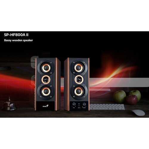 Genius SP-HF800A 2.0 v2 wood zvučnici Slike