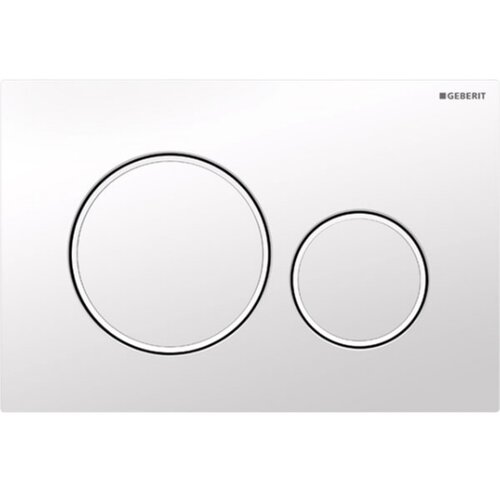 Geberit aktivirna tipka za 2-količinsko splakovanje Sigma20, bela, mat bela, 115.882.11.1 Slike