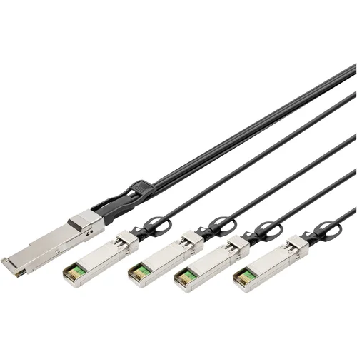 Digitus DN-81323 steklena vlakna / SFP+ optična vlakna, računalnik priključni kabel [1x QSFP+ - 4x SFP+] 3 m, (20519443)