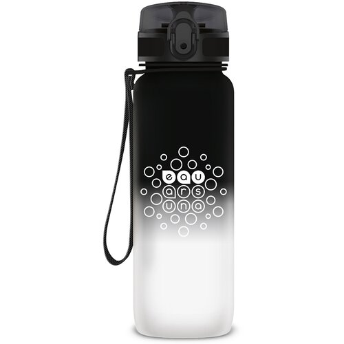 Ars Una bidon brez BPA, z barvnim prelivom, mat - 800 ml - črno-bela Slike