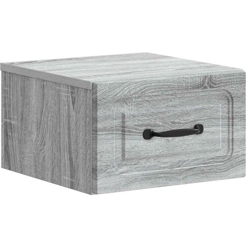  Stenski nočni omarici s predalom Siva Sonoma 34,5 x 33 x 20 cm, (5000233636) Cene