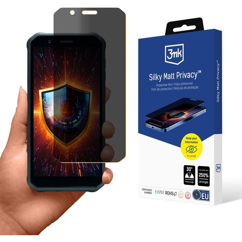 3mk kaljeno steklo privacy za oneplus myphone hammer energy x mat, (5000018761) Cene