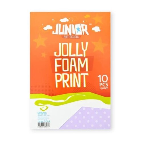 Junior jolly printed foam eva pena &amp;scaron;tampana tačkice a4 10k ( 134306 ) Slike
