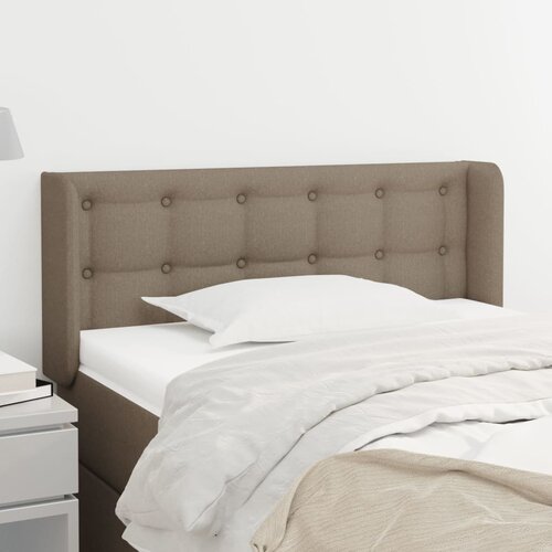  Uzglavlje s ušima smeđesivo 83x16x78/88 cm od tkanine Cene