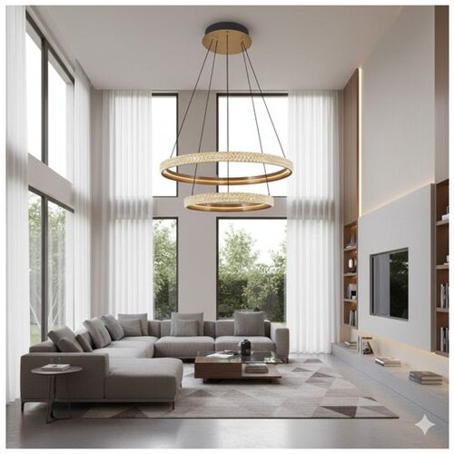 Opviq luster Cipale 2734-2A-20, LED 96 W, zlatni Cene