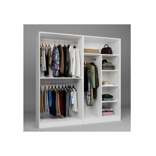 Hanah home Ormar Lucas 1600-86, 188x190x60 cm, Bijeli Slike