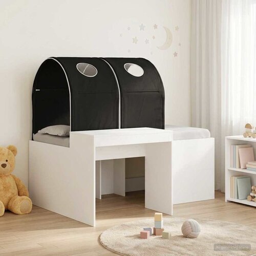  Krevet s Tunnels 4 pcs Artisian hrast i crna Konstruirano drvo Cene