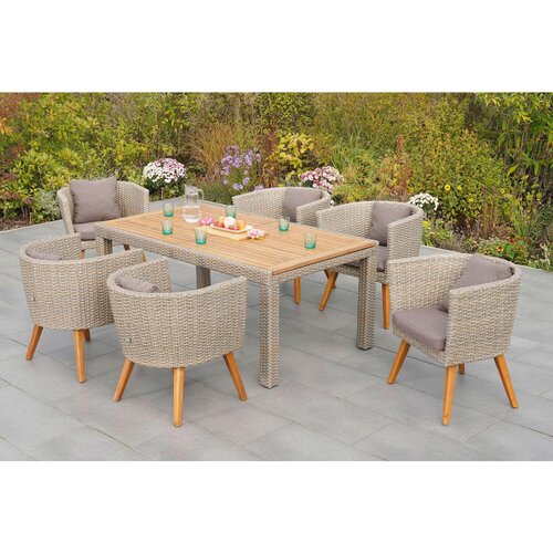 Gardenson VRTNA GARNITURA IMPERIA aluminij rjava, bež Slike