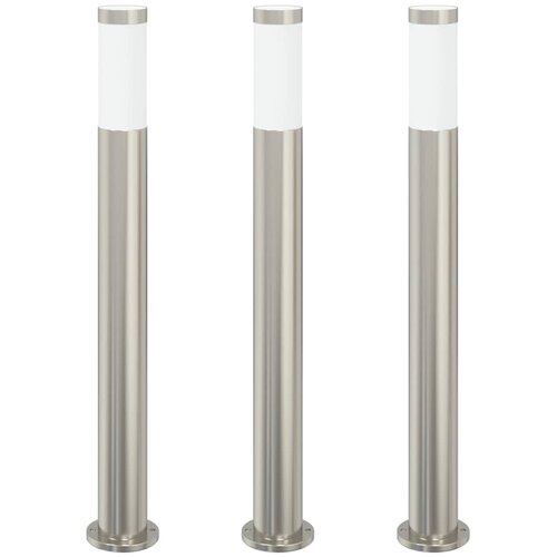 vidaXL Stebričke 3 kosi 80 cm nerjaveče jeklo IP44, (5000297038) Cene