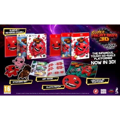 Meridiem_publishing Super Meat Boy 3d - Special Edition (Playstation 5) Slike