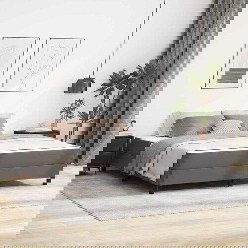 vidaXL Postelja Drugo Siva 180 x 200 cm Umetna koža Cene