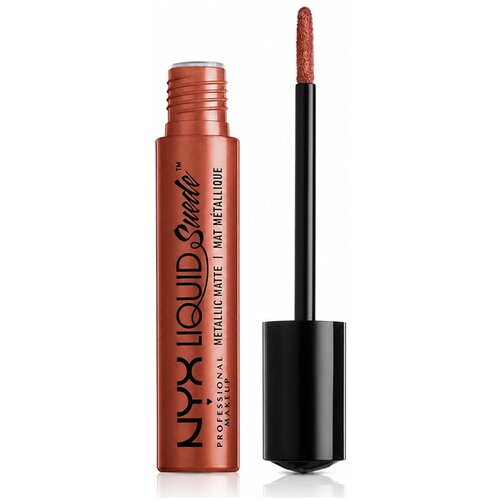 NYX Professional Makeup &Scaron;minke Metallischer Matte Lippenstift Liquid Suede - 29 Mauve Kostanjeva Cene