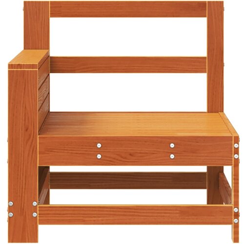  Vrtna sofa s naslonom za ruke smeđa 69x62x70,5 cm od borovine Slike