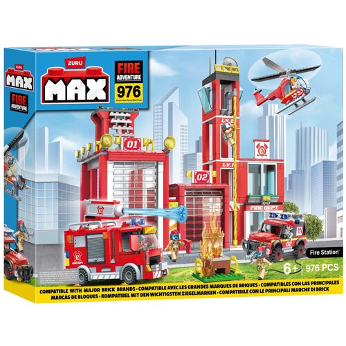 Zuru kocke Max City set vatrogasna stanica 976 kom Slike