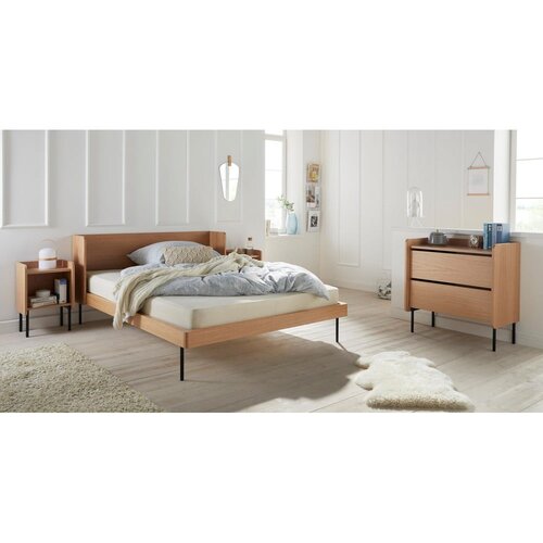 Bonami Selection Visoka komoda u dekoru hrasta u prirodnoj boji 80x82 cm Wrap – Cene