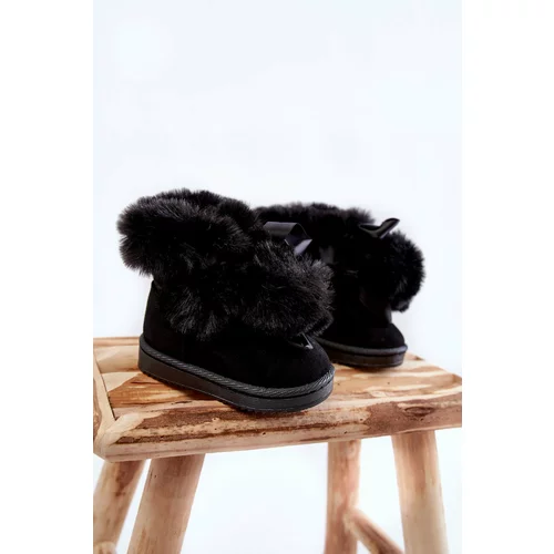 Kesi Children's Youth Warm Snow Boots Black Roofy