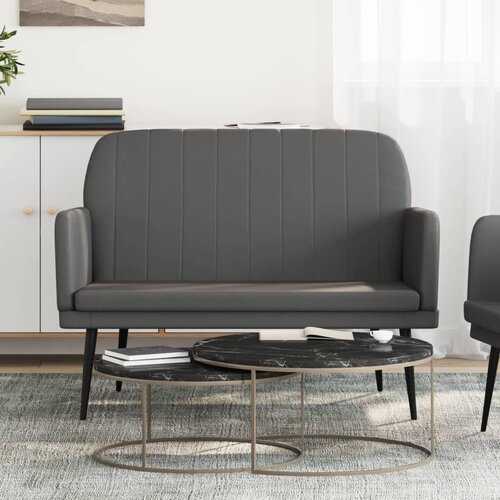 Klupa sivi 107 x 80 x 81 cm od umjetne kože Cijene
