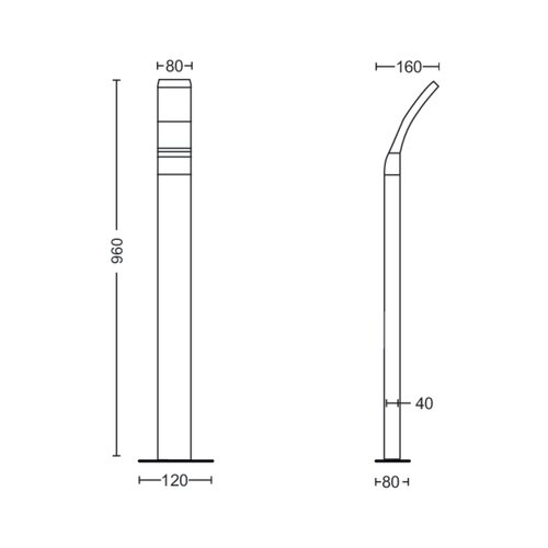 Philips Spolja&amp;scaron;nja LED lampa SPLAY LED/12W/230V 2700K 96 cm IP44 Slike