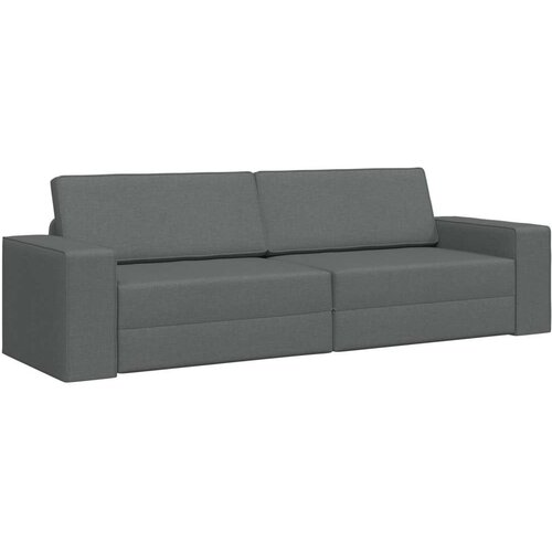 vidaXL Sofa krevet 2-u-1 tamno siva 245x150x60.5 cm tkanina Cijene