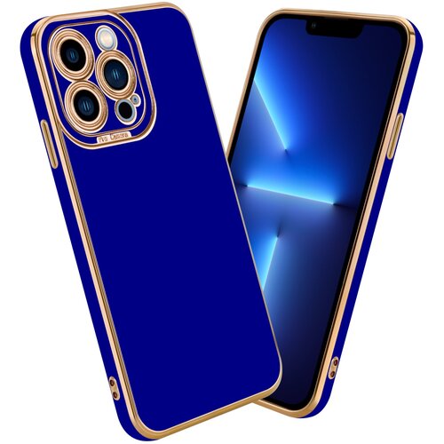 Cadorabo Ohi&amp;scaron;je, združljiv z Apple v sijajnem modrem - Rose Gold - Za&amp;scaron;čitni pokrov iz fleksibilnega silikona TPU in z za&amp;scaron;čito pred kamero, (20603584) Slike