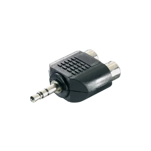 SpeaKa Professional SP-7870248 utičnica / Cinch audio y-adapter [1x 3,5 mm banana utikač - 2x ženski cinch konektor] cr