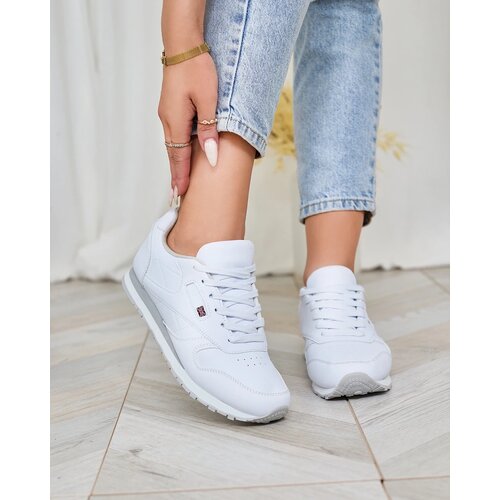 Resti Classic Women's White and Gray Sports Shoes Reurabos Cene