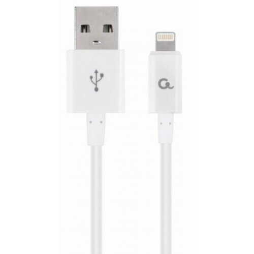 Gembird CC-USB2P-AMLM-2M-W 8-pin charging and data cable, 2m, white Cene
