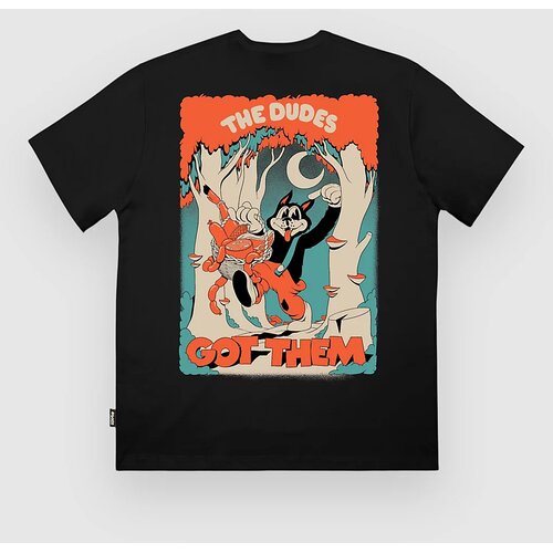 The Dudes Big Bad Wolf Classic Premium T-shirt black Cene