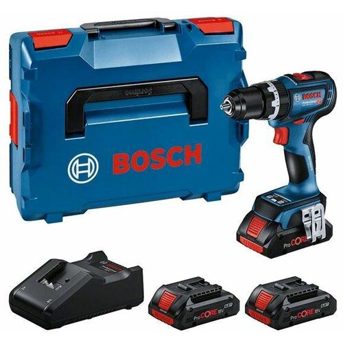Bosch 0615A5002W gsb 18V-90 c akumulatorska vibraciona bušilica-odvrtač + 3x c 18V 4.0Ah akumulator + gal 18V-40 punjač + l-boxx kofer Cene