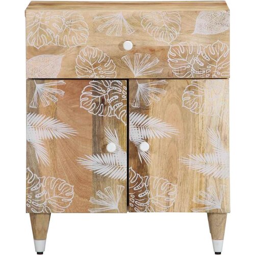 Maison Chic Nočna omarica - Nočna miza 50x33x60 cm trden mangov les, (21686744) Slike