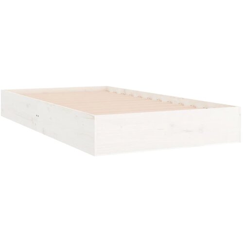  Okvir za krevet od masivnog drva bijeli 100 x 200 cm Slike