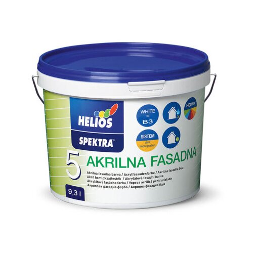 Helios Boja fasadna akrilna B3 9,3l Spektra 510975 Slike