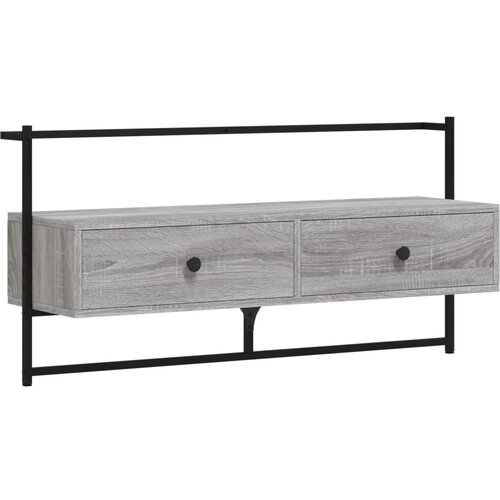 Maison Chic TV omarica - TV stojalo - Televizijska omarica stenska siva sonoma 100,5x30x51 cm inženirski les, (21701817) Cene