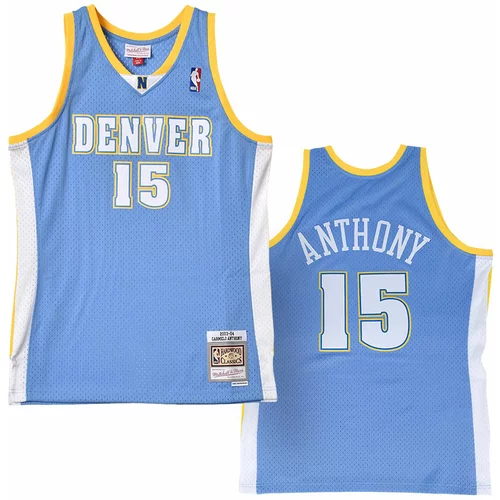 Mitchell And Ness Carmelo Anthony 15 Denver Nuggets 2003-04 Mitchell & Ness Swingman Road dres